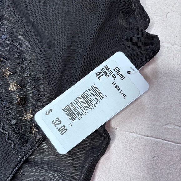 Elomi Black Star Matilda Full Coverage Undies Size 4XL NWT - Picture 4 of 5